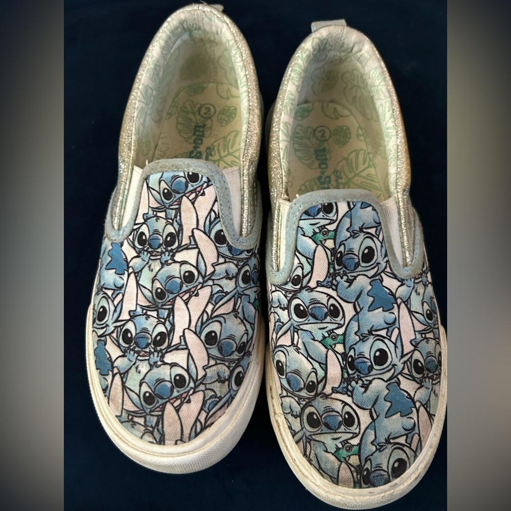 Disney Stitch Patterned Slip-On Shoes